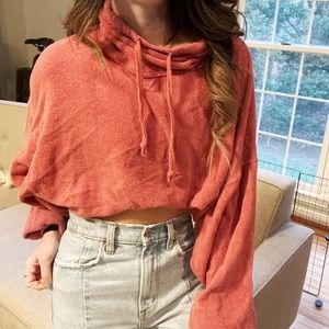 Free People Coral soft sweater size XS